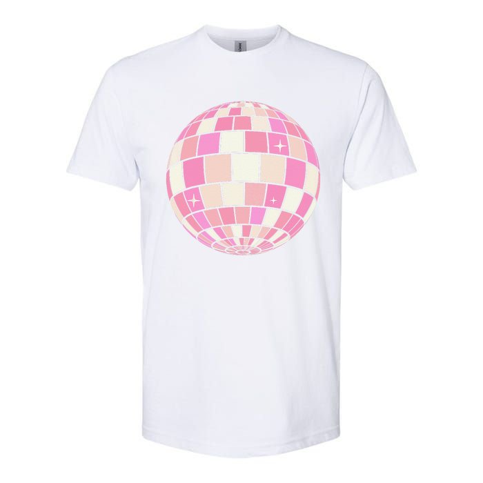 Danish Pastel Aesthetic Disco Ball Softstyle CVC T-Shirt