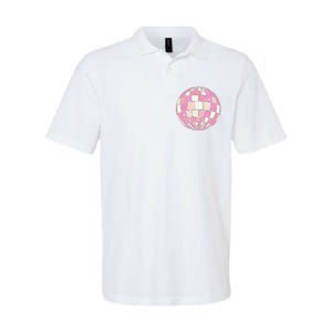 Danish Pastel Aesthetic Disco Ball Softstyle Adult Sport Polo