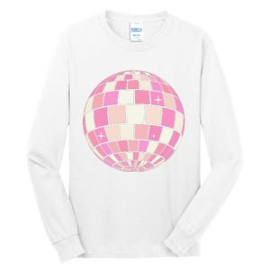 Danish Pastel Aesthetic Disco Ball Tall Long Sleeve T-Shirt