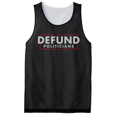 Defund Politicians Anti Government Political Mesh Reversible Basketball Jersey Tank