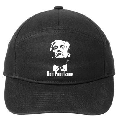 Don Poorleone Anti Trump Poorleon Vote Funny 7-Panel Snapback Hat