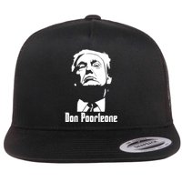 Don Poorleone Anti Trump Poorleon Vote Funny Flat Bill Trucker Hat