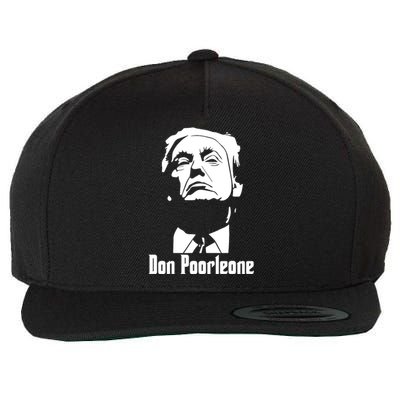 Don Poorleone Anti Trump Poorleon Vote Funny Wool Snapback Cap