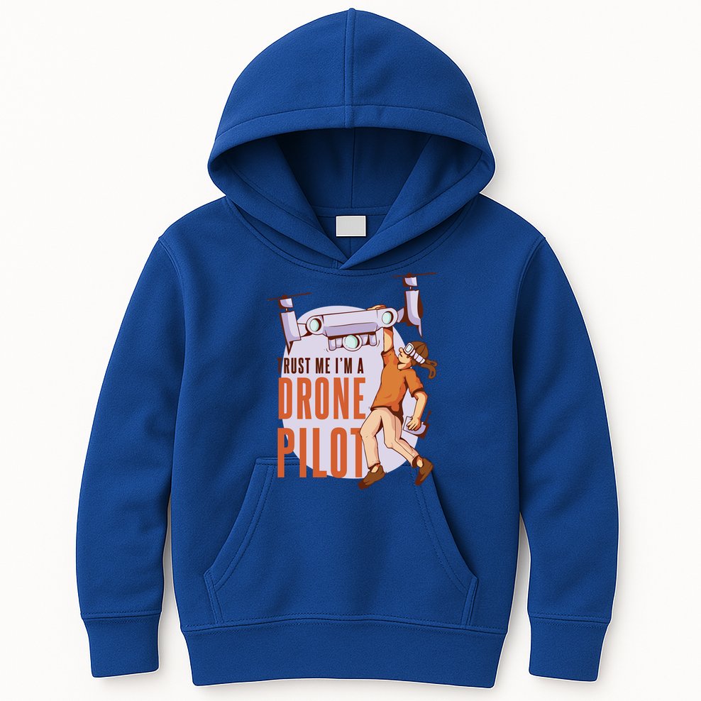 Drone Pilot And Quadrocopter Pilots Drones Trust Me Gift Kids Hoodie