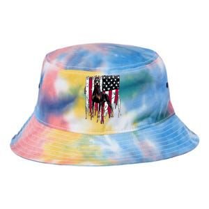 Dober Pinscher American Flag Usa Awesome Gift Tie Dye Newport Bucket Hat