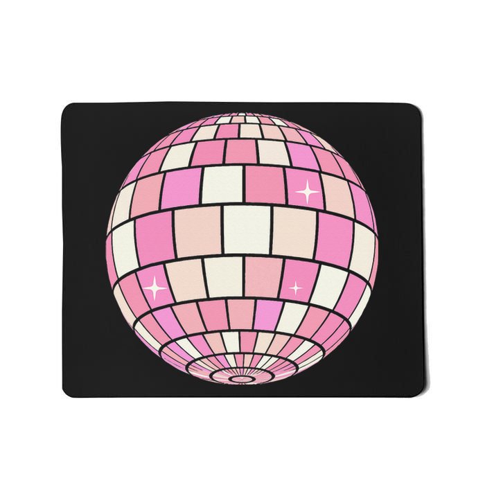 Danish Pastel Aesthetic Disco Ball Mousepad