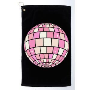 Danish Pastel Aesthetic Disco Ball Platinum Collection Golf Towel