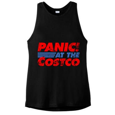 Distressed Panic At The Costco Funny Meme Ladies PosiCharge Tri-Blend Wicking Tank