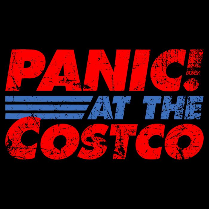 Distressed Panic At The Costco Funny Meme 7-Panel Snapback Hat