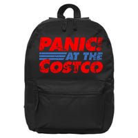 Distressed Panic At The Costco Funny Meme 16 in Basic Backpack