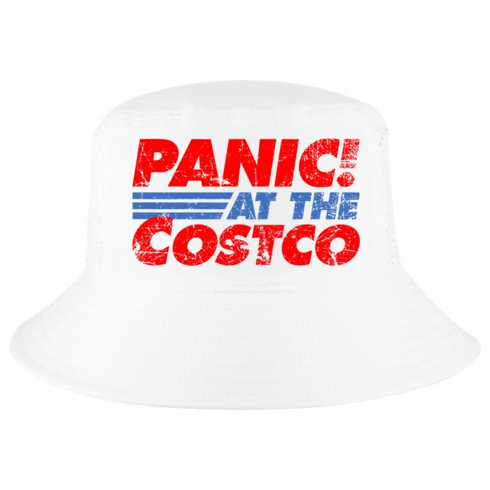 Distressed Panic At The Costco Funny Meme Cool Comfort Performance Bucket Hat