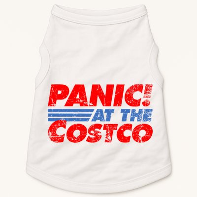 Distressed Panic At The Costco Funny Meme Doggie Tank