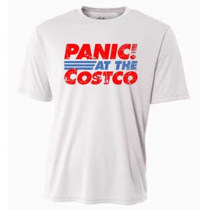 Distressed Panic At The Costco Funny Meme Cooling Performance Crew T-Shirt