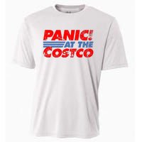 Distressed Panic At The Costco Funny Meme Cooling Performance Crew T-Shirt