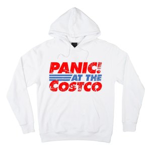 Distressed Panic At The Costco Funny Meme Hoodie