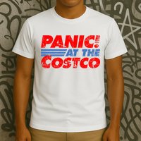 Distressed Panic At The Costco Funny Meme T-Shirt