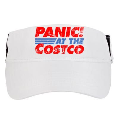 Distressed Panic At The Costco Funny Meme Adult Drive Performance Visor