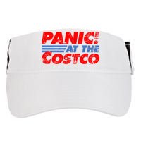 Distressed Panic At The Costco Funny Meme Adult Drive Performance Visor