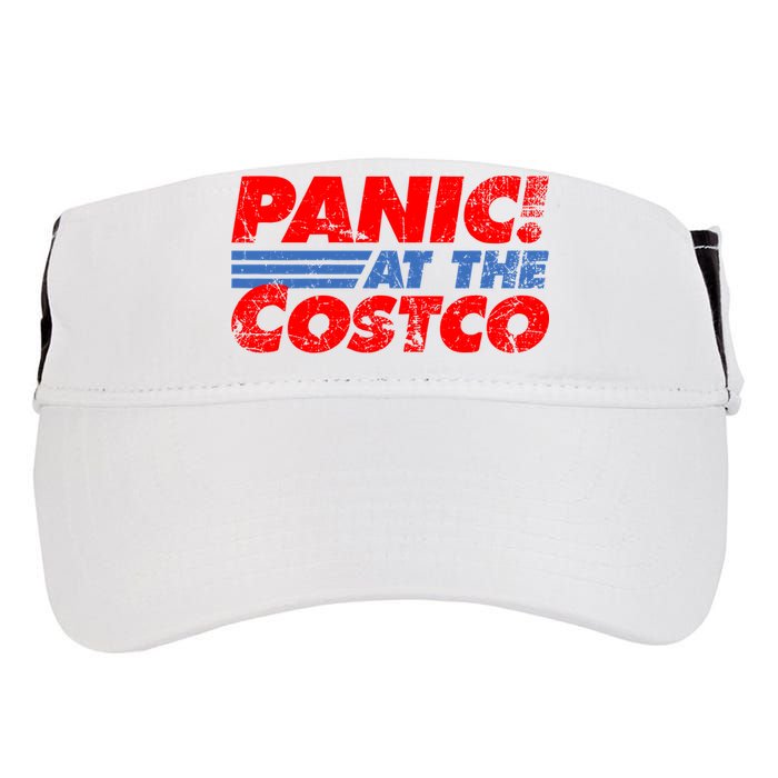 Distressed Panic At The Costco Funny Meme Adult Drive Performance Visor