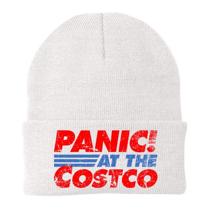 Distressed Panic At The Costco Funny Meme Beanie
