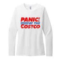 Distressed Panic At The Costco Funny Meme Womens CVC Long Sleeve Shirt