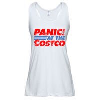 Distressed Panic At The Costco Funny Meme Ladies Essential Flowy Tank