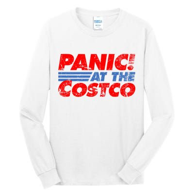 Distressed Panic At The Costco Funny Meme Tall Long Sleeve T-Shirt