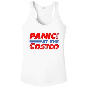 Distressed Panic At The Costco Funny Meme Ladies PosiCharge Competitor Racerback Tank