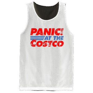 Distressed Panic At The Costco Funny Meme Mesh Reversible Basketball Jersey Tank