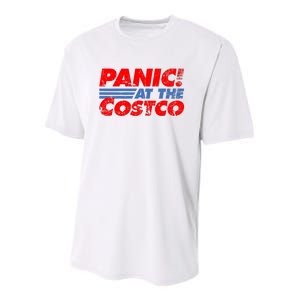 Distressed Panic At The Costco Funny Meme Youth Performance Sprint T-Shirt