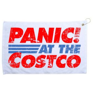 Distressed Panic At The Costco Funny Meme Grommeted Golf Towel