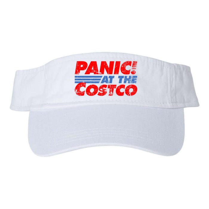 Distressed Panic At The Costco Funny Meme Valucap Bio-Washed Visor