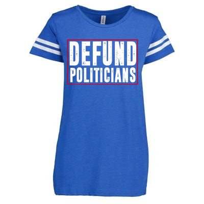 Defund Politicians Anti Government Political Enza Ladies Jersey Football T-Shirt