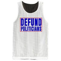 Defund Politicians Anti Government Political Mesh Reversible Basketball Jersey Tank