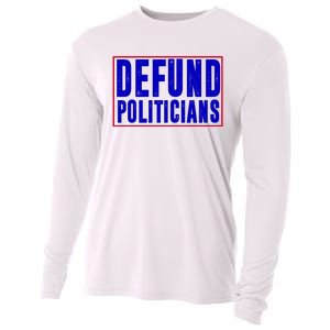 Defund Politicians Anti Government Political Cooling Performance Long Sleeve Crew