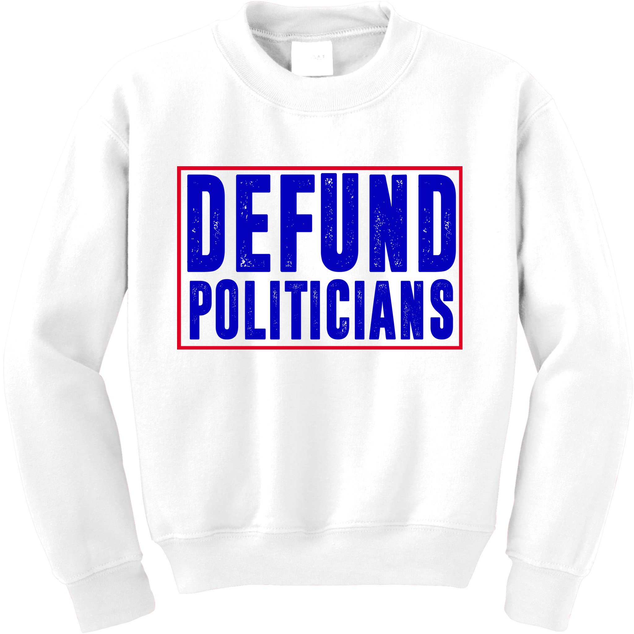 Defund Politicians Anti Government Political Kids Sweatshirt