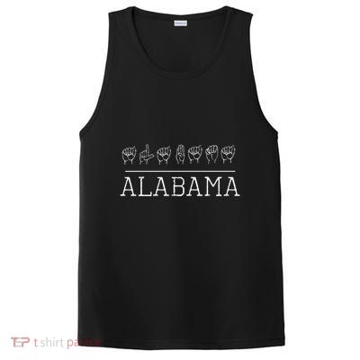 Deaf Pride Alabama Trendy Asl Sign Language Fan Gift PosiCharge Competitor Tank