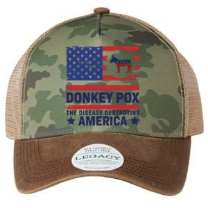 Donkey Pox Anti Democrat Legacy Tie Dye Trucker Hat