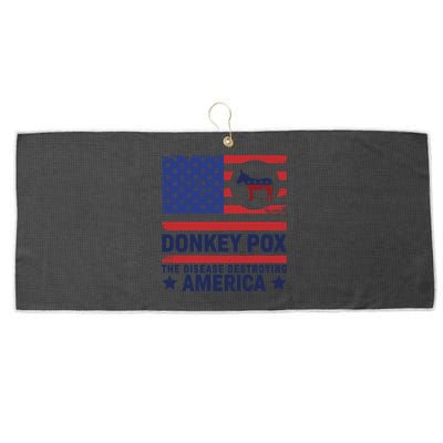 Donkey Pox Anti Democrat Large Microfiber Waffle Golf Towel