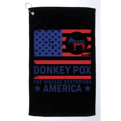 Donkey Pox Anti Democrat Platinum Collection Golf Towel