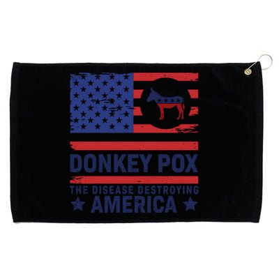 Donkey Pox Anti Democrat Grommeted Golf Towel