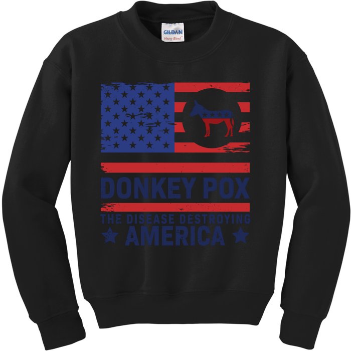 Donkey Pox Anti Democrat Kids Sweatshirt