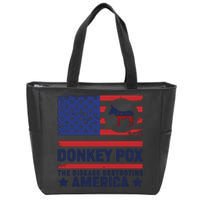 Donkey Pox Anti Democrat Zip Tote Bag