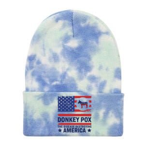 Donkey Pox Anti Democrat Tie Dye 12in Knit Beanie