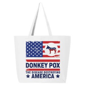 Donkey Pox Anti Democrat 25L Jumbo Tote