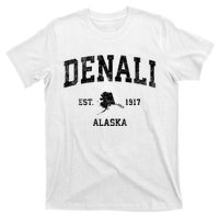 Denali Park Alaska Ak Vintage Established Sports Design T-Shirt