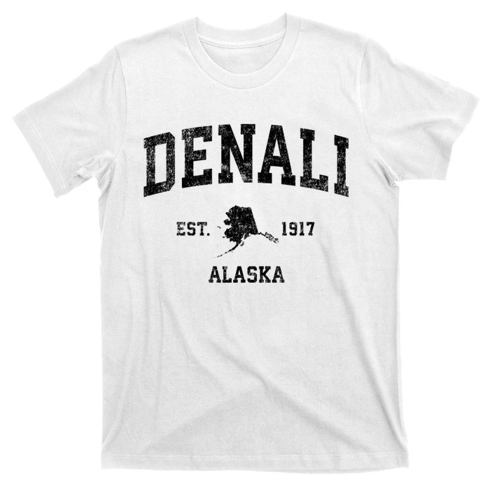 Denali Park Alaska Ak Vintage Established Sports Design T-Shirt