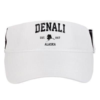 Denali Park Alaska Ak Vintage Established Sports Design Adult Drive Performance Visor
