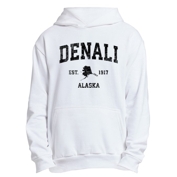 Denali Park Alaska Ak Vintage Established Sports Design Urban Pullover Hoodie