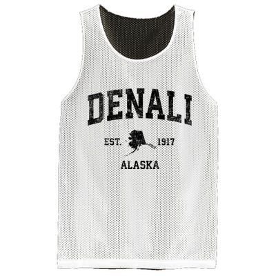 Denali Park Alaska Ak Vintage Established Sports Design Mesh Reversible Basketball Jersey Tank